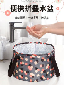 Portable Travel Foldable Canvas Laundry Bag with Large Capacity for Business Trips Outdoor Camping and Personal Hygiene