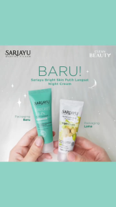 {Kemasan Random } Sariayu Putih Langsat Night Cream 20ml /Cream malam /pelembab malam.