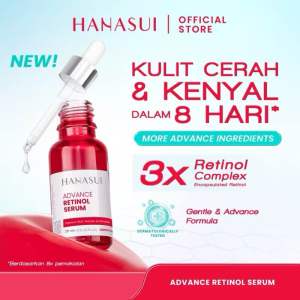 Hanasui Advance Retinol Serum 20ml |Serum Retinol Hanasui|Anti aging Serum Untuk Kerutan Halus
