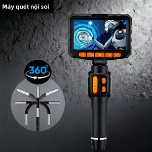 360 °   Camera Nội Soi Hai Ống Kính Xoay 3.9/6.0MM Màn Hình IPS Kiểm Tra Cơ Khí Ô Tô Công Nghiệp Dây Cứng