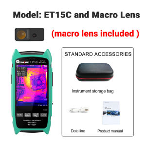 TOOLTOP ET15C Industrial 3.5 Inch Thermal Imager 256*192 Portable Thermal Imaging Camera -20℃~+550℃ Automotive & Circuit Repair