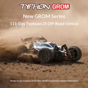FMS | ARRMA ARA2106 Small Typhoon Grom 2S 1/18 RC Car Simulation Remote Control Electric Brushed 4WD Climbing Off road Vehicle Model