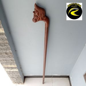 tongkat jalan kayu galih asem ukir Semar S29