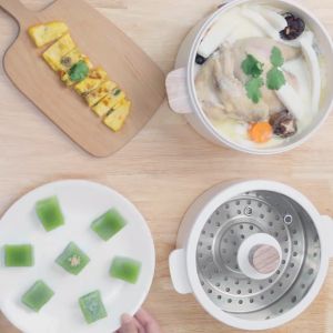 Simplus 1.5L Electric Cooker With Steamer 630W Double-handle Multicooker Rice Cooker Multi-Functional High Power Non Stick Pan Cooks Electric Cook Electric - Lazada