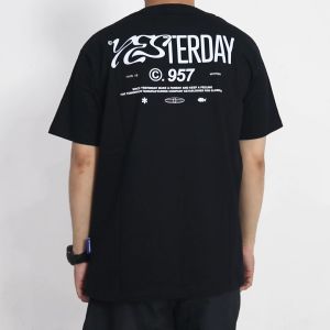 Yesterday – Kaos Pria Distro Premium 24s Tshirt Cowok Keren Hitam Bend