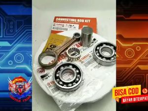 STANG SEHER 1S7 + BEARING KRUK AS 6305 (2PCS) ASLI ORIGINAL Motor YAMAHA JUPITER MX 135 OLD / LAMA  JUPITER MX 135 NEW / BAru SETANG PISTON satu set klahar laher bambu pen ori ygp