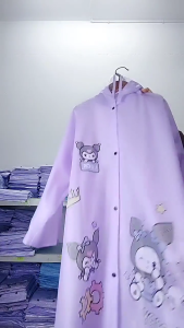 cartoon rain coat EVA raincoat for kids Boys and girls Pupils with bags Full body rainproof poncho childrens raincoat