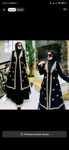 Gamj Abaya Adila Hitam