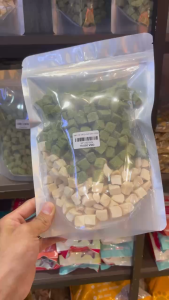 Viên cỏ mèo+ thịt gà cho chó mèo thơm ngontiêu búi lông -200g