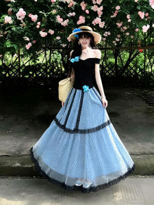 DUOMIAOTU | Resort Wear Long Dress Two-Piece Set