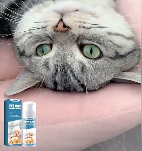 YEGBONG Pet Dry Cleaning Mousse Hair Care For Cat Dog 宠物干洗剂猫咪狗狗洗澡干洗泡沫沐浴露免洗除臭宠物用品