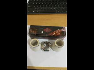 Bandul Keramik Polos Putih 1 Inch & Aksesoris Stainless Steel