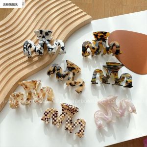 Ornament New Korean Style Acetate Hair Accessories Girls Hairpin Wandering Shape Cut Out Hair Jaw Clip Female Medium Size Easiest for Match