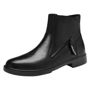 NUDANLAI | Mens Winter High-Top Leather Waterproof Boots