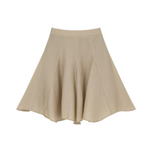 Irregular Hem Pleated Sheer Skirt