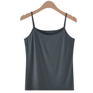 Red Modal Ladies Inner Wear Tank Top Simple Design Versatile Base Layer Clothing for Wedding And Chinese Zodiac Year