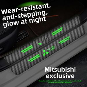 Mitsubishi New Cool ASX Outlander Eclipse Cross Wing God Car Luminous Threshold Bar Anti-Stepping Sticker Scratch Proof Protection Anti-Collision