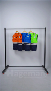 Rompi Safety Warna Orange / Rompi Kerja / Rompi Orange kombinasi Navy
