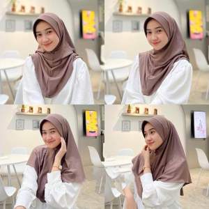 HIJAB ( 50k dapat 4 pcs ) bergo size m bahan jersey premium