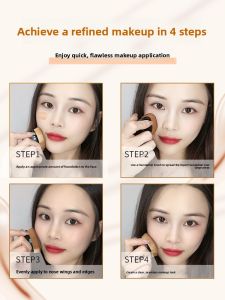 MONLEYTA | Magic Flat Top Makeup Brush Seamless Foundation Concealer Powderless Beauty Brush Manlieta 55 Number 1024