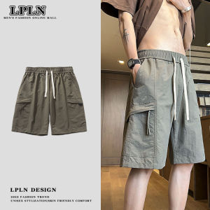 LPLN Ice Silk Cool Feeling Workwear Shorts Mens Summer 2024 New Style Trendy Casual Sporty Five-Quarter Length Pants