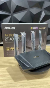Router Wifi Asus RT-AX58U Chuẩn AX3000 Dual Band WiFi 6 - Hàng Chính Hãng