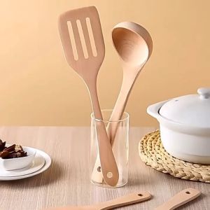 Japanese Kitchen Tools: Wood Wares & Utensils - Beech Wood Serving Spoons, Non-Stick Pan Spatulas & More