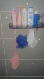 BestGila MALAYSIA Luxury Wall Hanging Storage Rack Bathroom Rack Suction Cup Rack Punch Free Toiletries Shelf wt Hooks Rak Tandas 免打孔收纳架