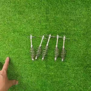 Combo 5 Cái Lò Xo Lăng Xê Chữ Thập Inox Chóng Rối Bằng Thép Không Gỉ Dùng Buộc Lưỡi Câu Lăng Xê