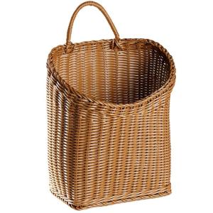 Wall-mounted Storage Basket Organizer Decorative Hanging Planter Wicker
