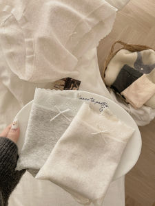 Antibacterial Cotton Underwear Womens Mid-Waist Briefs Comfortable Breathable Soft Colorful Cotton Lace Edge Butt Covering