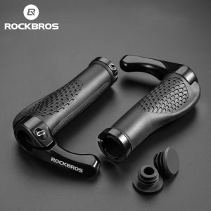 RockBros | ROCKBROS Bicycle Grips MTB Mountain Bike Handlebar Grips Horns Shofar Vice Handle Bike Grips Shockproof Rubber Cycling Grips