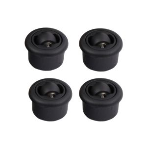 4pcs Invisible Universal Slotted Wheel 360 Degree Rotation Caster Smooth Quiet for Home&Office Furniture Bottom Push-pull Moving