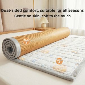 Bamboo Fiber Dual-use Summer and Winter Mat Single Use