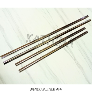 Lis Kaca Samping Mobil APV Window Liner List Kaca Chrome
