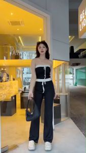 เซ็ท 2 ชิ้นขายาว เซ็ทโบว์เวียดนาม เสื้อเกาะอกกางเกงขายาว งานเวียดนาม ป้าย Sheeny ราคาที่สม่ำเสมอ