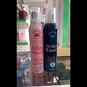 Mousse tạo kiểu tóc Jacqualine OK043 keo gôm xịt dạng bọt giúp giữ nếp cố định tóc màu đen cứng màu hồng mềm 250ml