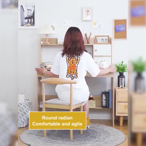 UKnow100% kayu padat 120CM Meja Belajar kayu Meja Tulis Minimalis Meja Kantor Meja Kerja Multifungsi