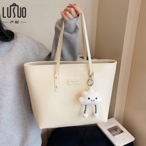 Elegant Commuter Womens Tote Bag 3D Structure Single Shoulder Bag for Class And Commuting Zipper Closure 14 Inch Laptop Bag