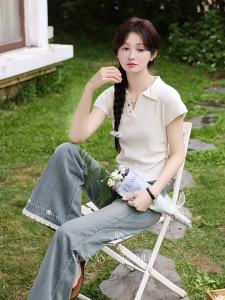 Quần Jeans Ống Rộng Độc Đáo