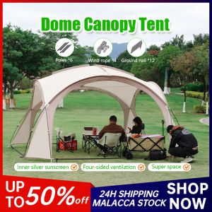Dome Tent Shelter Camping Canopy Flysheet Quick Open 8-10 Person Large Folding Tent Outdoor Mounthiker Dome 穹顶帐篷