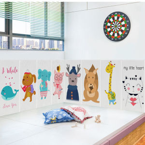Childrens anti-collision self-adhesive wall stickers cartoon 3D waterproof wall stickers Childrens room anti-collision wall sticker Kindergarten anti-collision wall stickers