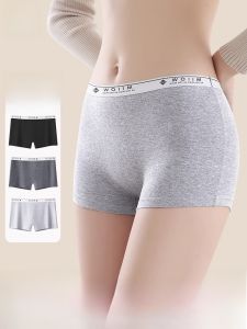 MiiOW | Quần an toàn cotton nguyên chất cho nữ mùa hè 2025 Quần lót chống ánh sáng hai trong một cạp cao không bó sát