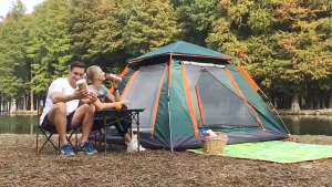 Camping tent Automatic double waterproof pop-up tent/Portable outdoor folding camping tent/picnic beach tent