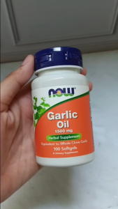NOW Garlic Oil 1500 mg 100 Softgel Jantung Kolestrol Darah Tinggi