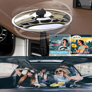 1/2PC Car Crash Cymbal Air Vent Mini Drum Car Drum Cymbal Air Vent Car Hand-shooting Cymbals Musical Instrument for Car Interior