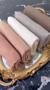 Kerudung Segi Empat Sage Pollycotton Bella Square Hijab Polos Anti Letoy Premium
