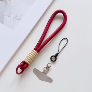 Simple Silicone Mobile Phone Lanyard Wrist Short Rope Hardware Rotating Hanging Piece Multi-Functional Universal Wristband