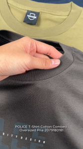 POLICE T-Shirt Cotton Combed Oversized Pria 2079180181