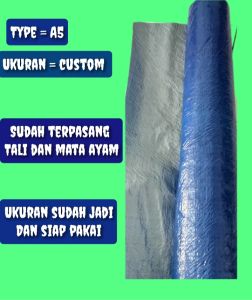terpal plastik A5  ukuran custom/ bebas reques semua ukuran ( harga permeter )
